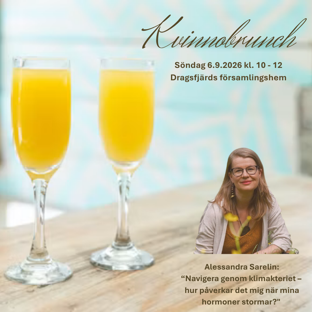Bild med turkos bakgrund och två mimosaglas.