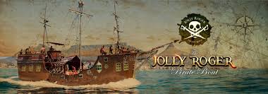Jolly Rogers pirat skepp.
