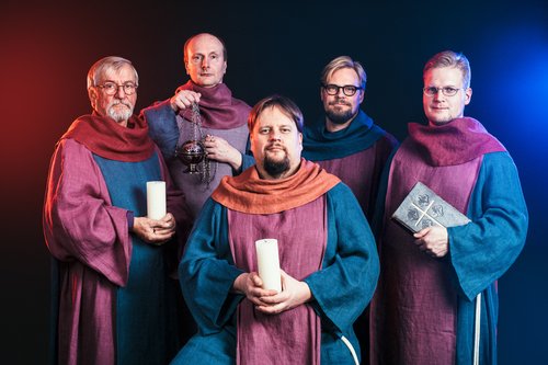 Medeltida högmässa med gregoriansk sång